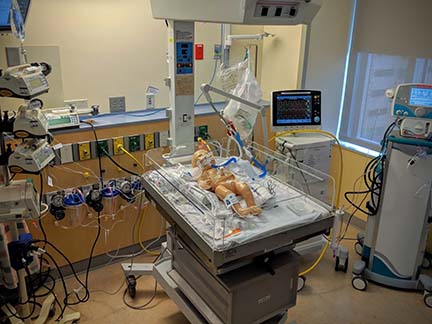Simulation – Pharmacy students participate in NICU training for real life emergencies